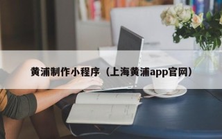 延安黄浦制作小程序（上海黄浦app官网）